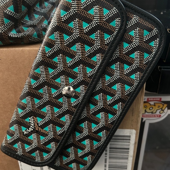 SOLD Goyard Saint Louis LEOplaine Claire Voie Teal Blue reversible t - Picture 2 of 14